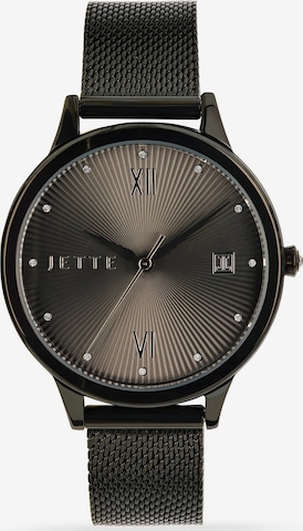 JETTE Analog Watch in Black: front