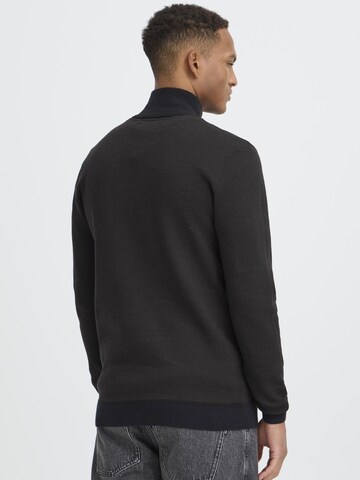 BLEND Sweater ' BHBAAL HALF ZIPP KNIT ' in Black