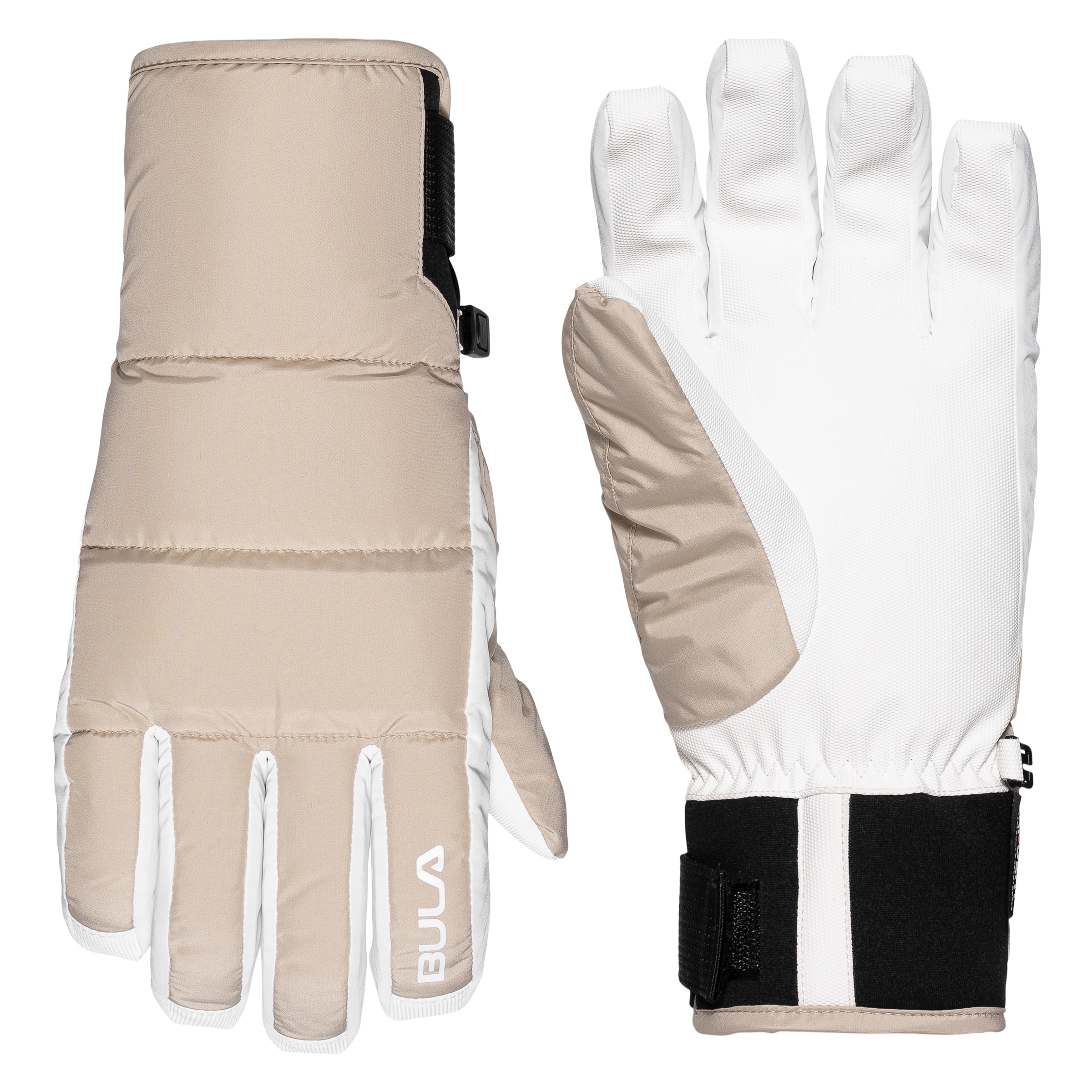 BULA Athletic Gloves 'Piste' in Beige: front