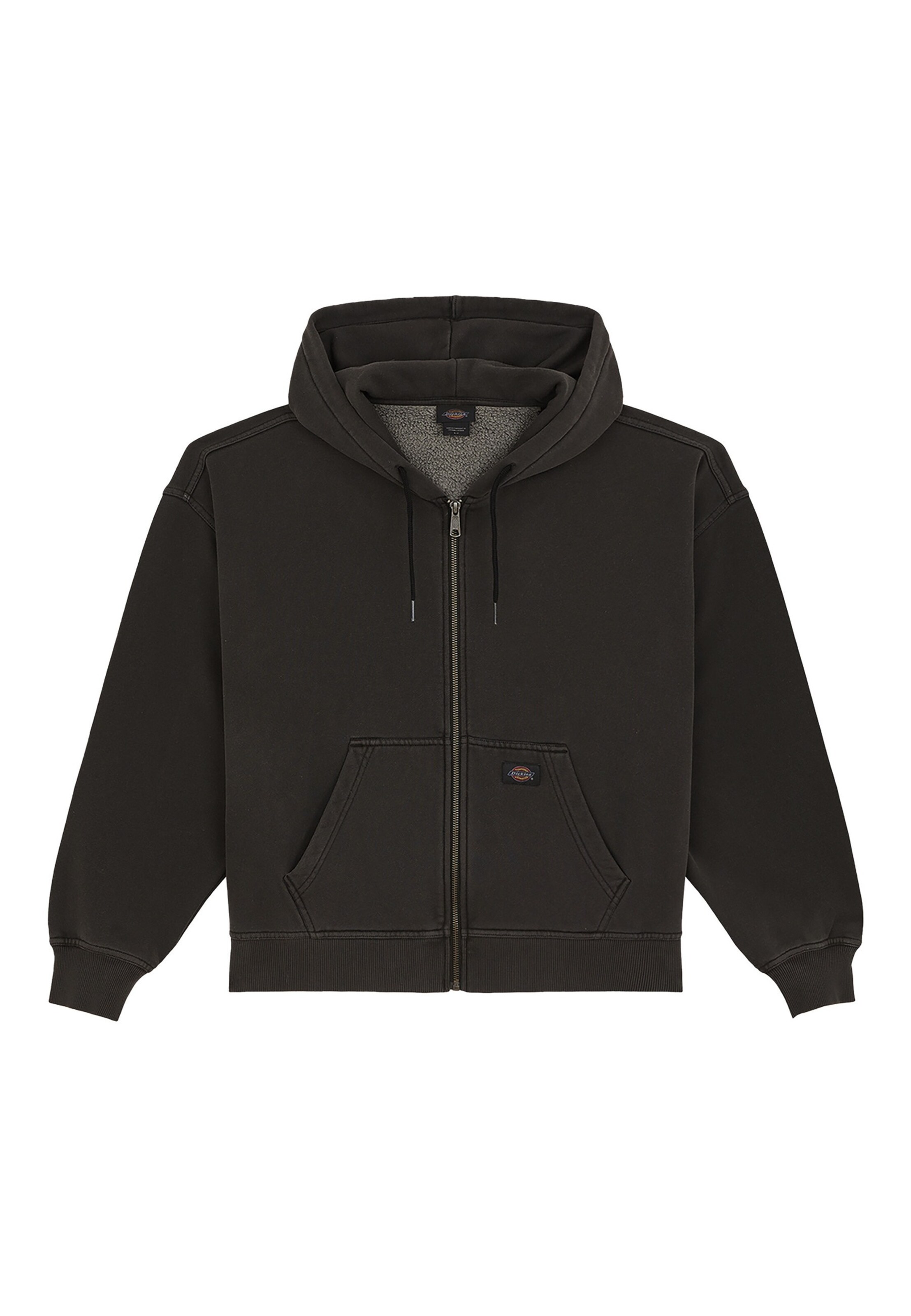 DICKIES Sweatvest in Zwart: voorkant