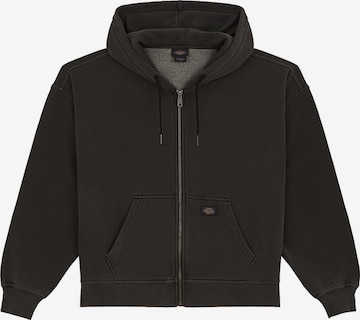 DICKIES - Casaco em moletão em preto: frente