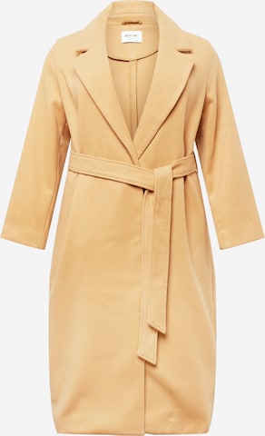 ABOUT YOU Curvy Between-Seasons Coat 'Vanessa' in Beige: front