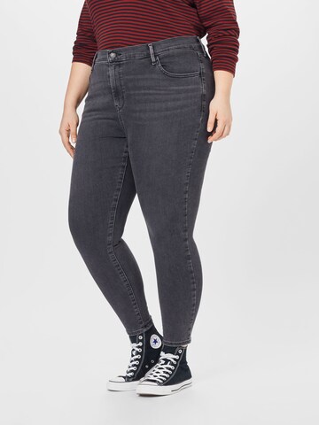 Levi's® Plus Skinny Jeans '720™ High Rise Super Skinny' in Grijs: voorkant