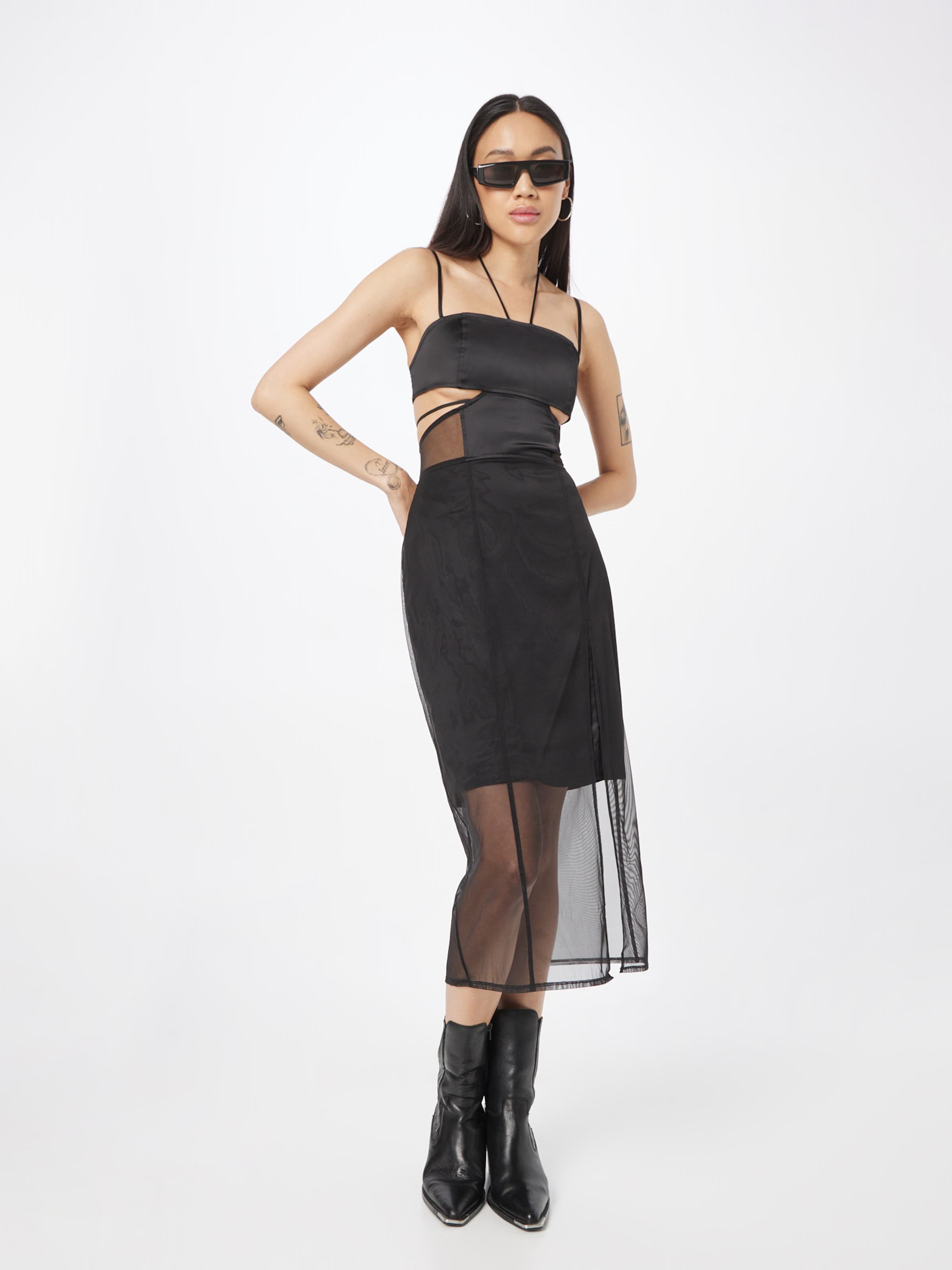 Calvin Klein Jeans Dress SHEER in Black ABOUT YOU