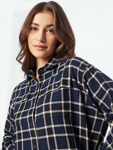 Barbour Shirt Dress in Blue