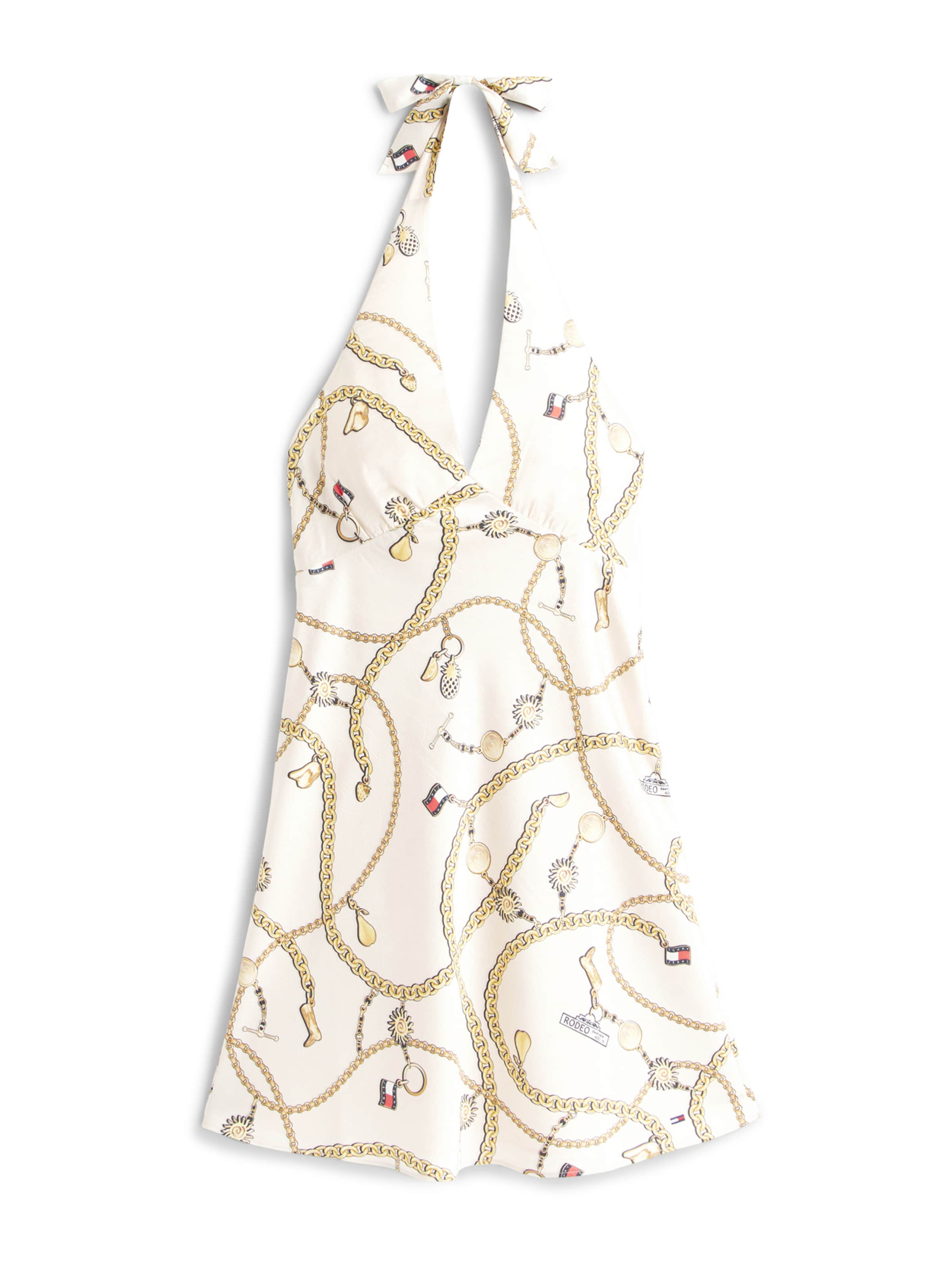 Tommy Jeans Summer dress in Beige: front