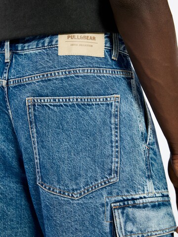 Pull&Bear Loosefit Shorts in Blau