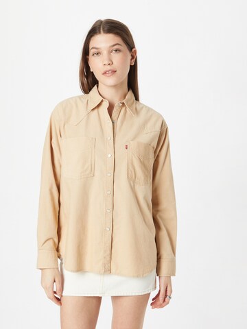 LEVI'S ® Blus 'Donovan Western Shirt' i beige: framsida