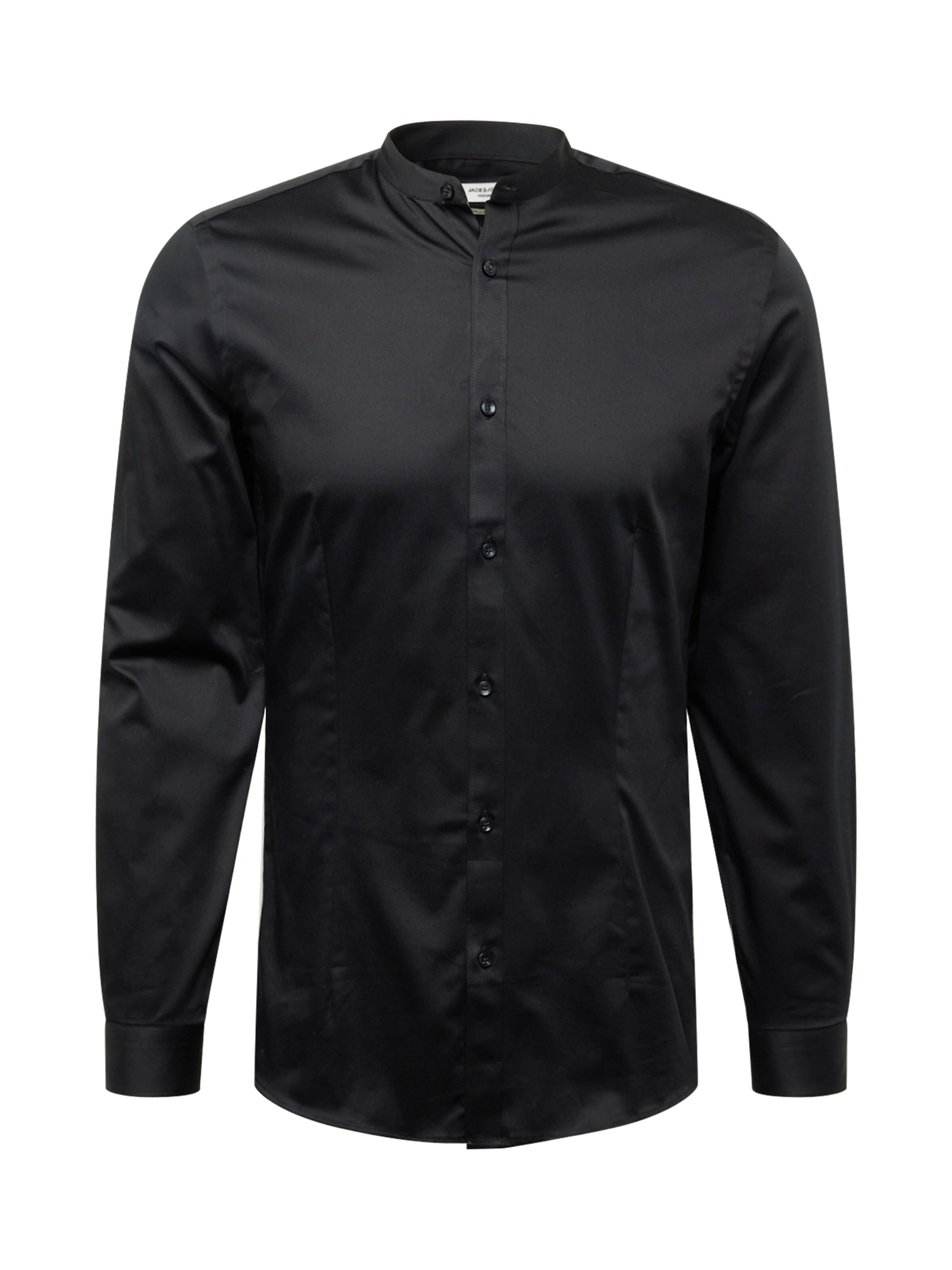 JACK & JONES Slim fit Koszula 'JPRBLAPARMA' w kolorze czarny: przód