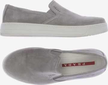 PRADA Flats & Loafers in 35,5 in Grey: front