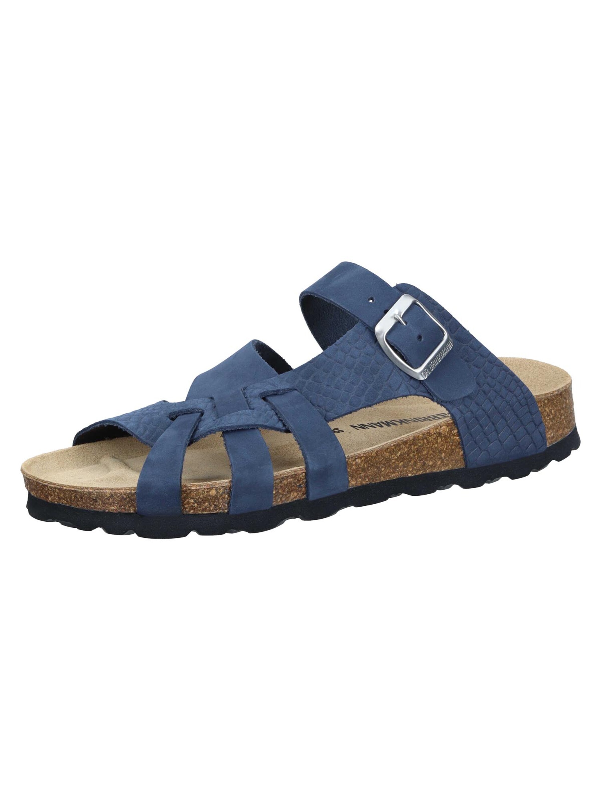 DR. BRINKMANN Muiltjes 'Oliva' in Blauw