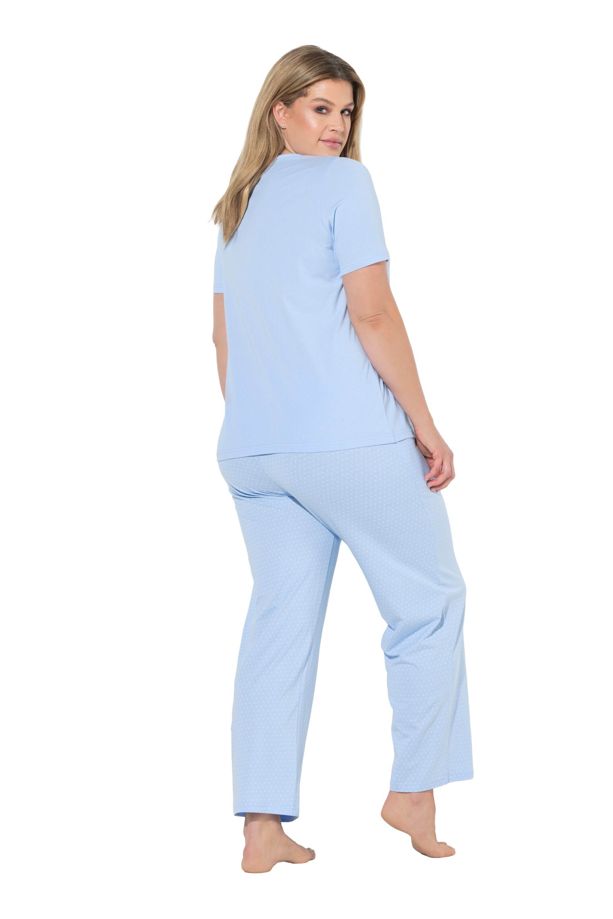 Ulla Popken Pyjama in Blau