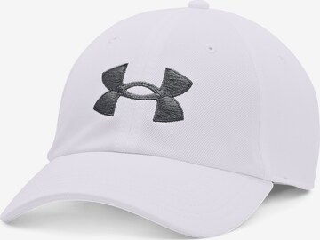 UNDER ARMOUR Athletic Hat 'Blitzing' in White: front