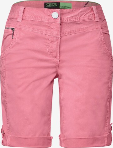 CECIL Slim fit Pants 'Scarlett' in Pink: front