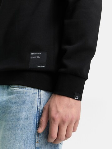TOM TAILOR DENIM Sweatshirt in Black