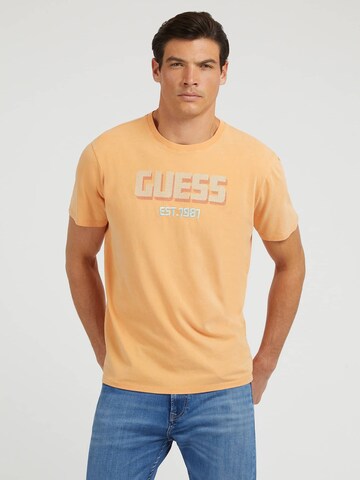 GUESS Shirt in Orange: front