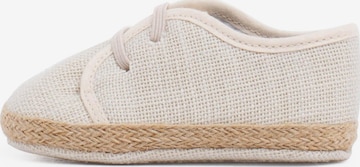 Scarpa bassa di Pisamonas in beige: frontale