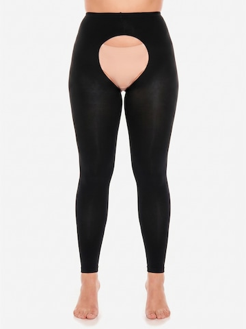 Collant 'Breeze 60 Ouvert Microfaser Fußlose Strumpfhose' GLAMORY en noir : devant