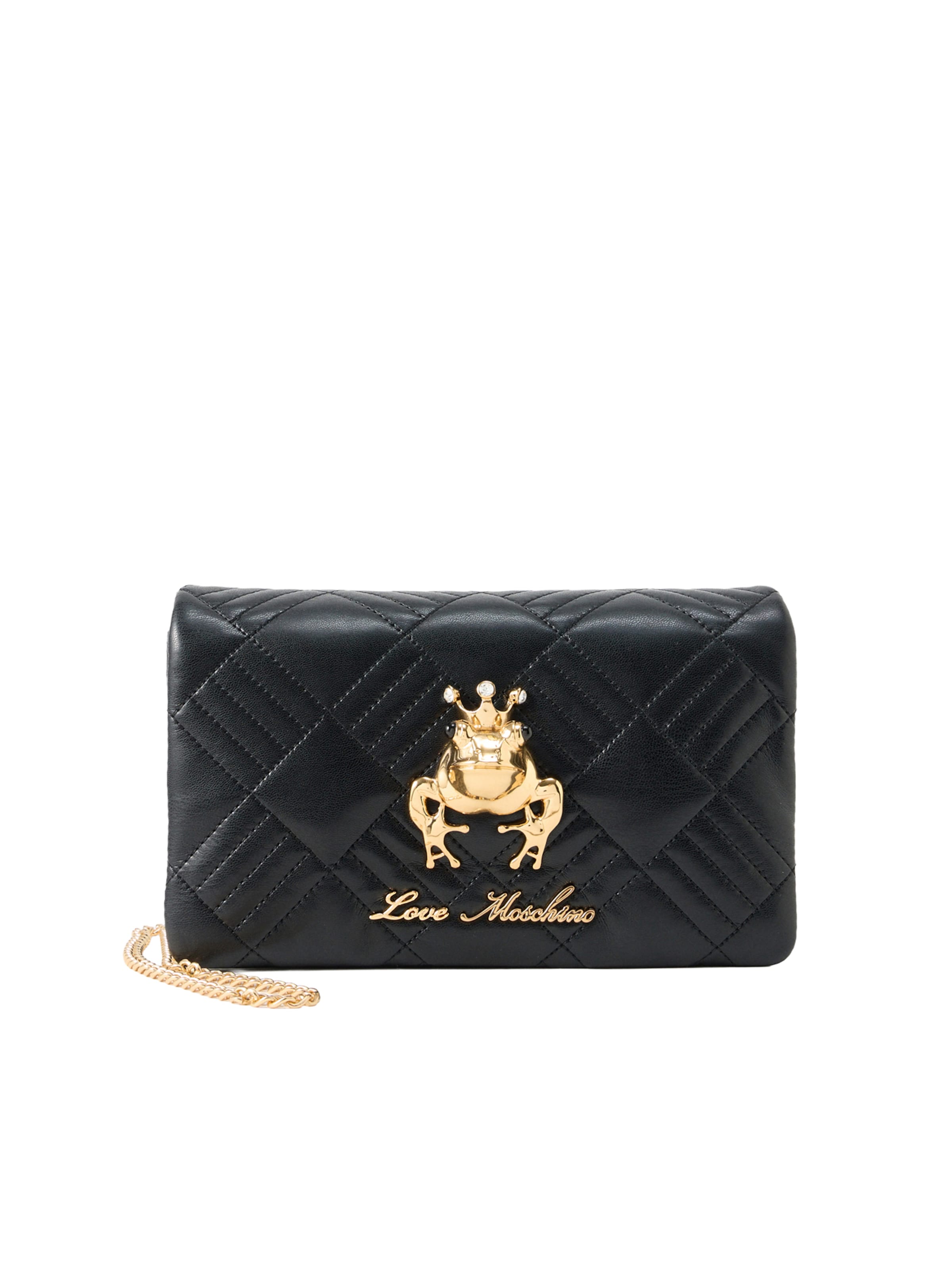 Love Moschino - Bolso de hombro en negro: frente