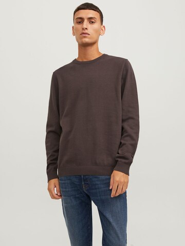 JACK & JONES Trui in Bruin: voorkant