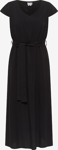 Robe Usha en noir : devant