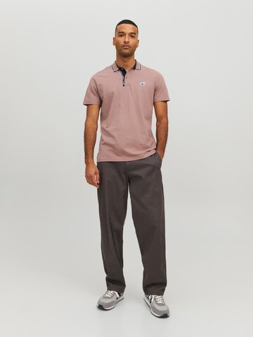 JACK & JONES Poloshirt 'Logan' in Lila