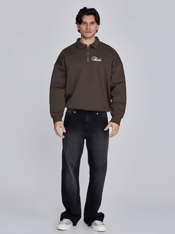 Sweat-shirt 'Essentials' SikSilk en marron