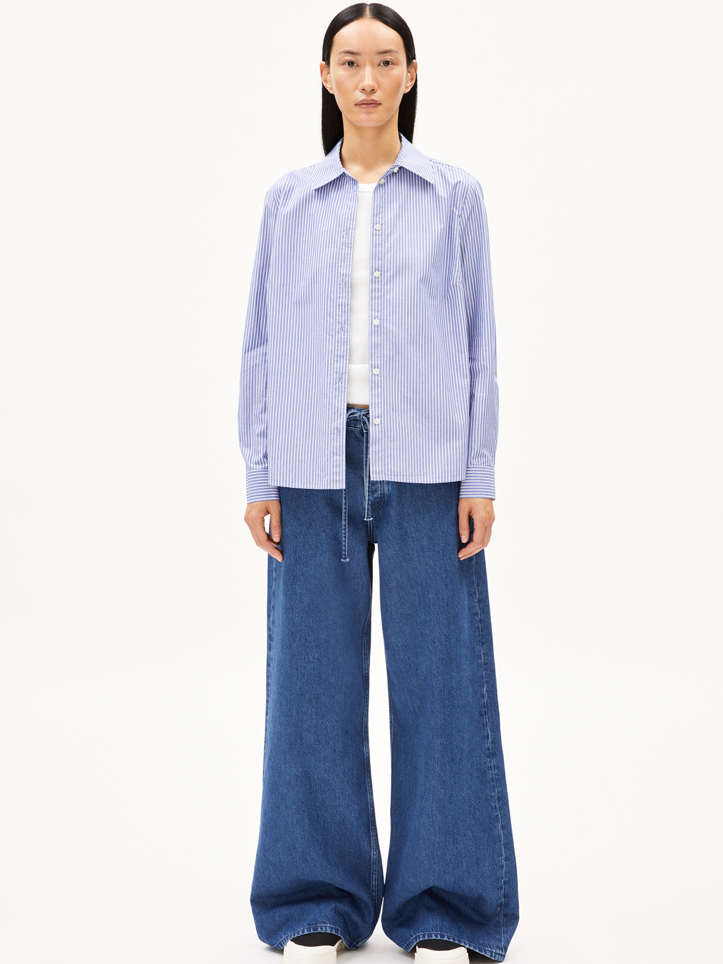 ARMEDANGELS Wide leg Jeans 'ASTRAEAAS' in Blauw