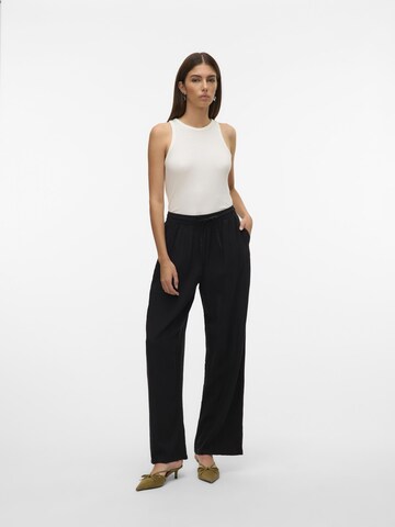 VERO MODA Широкий Штаны 'LINN' в Черный: спереди