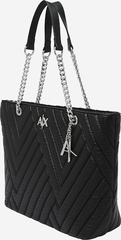 ARMANI EXCHANGE Shopper in Black: front