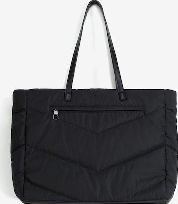 Bershka Shopper táska - fekete: elől