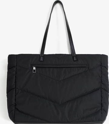 Bershka Shopper in Black: front