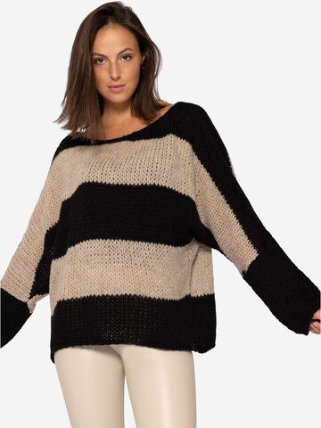 SASSYCLASSY Sweter oversize w kolorze czarny: przód