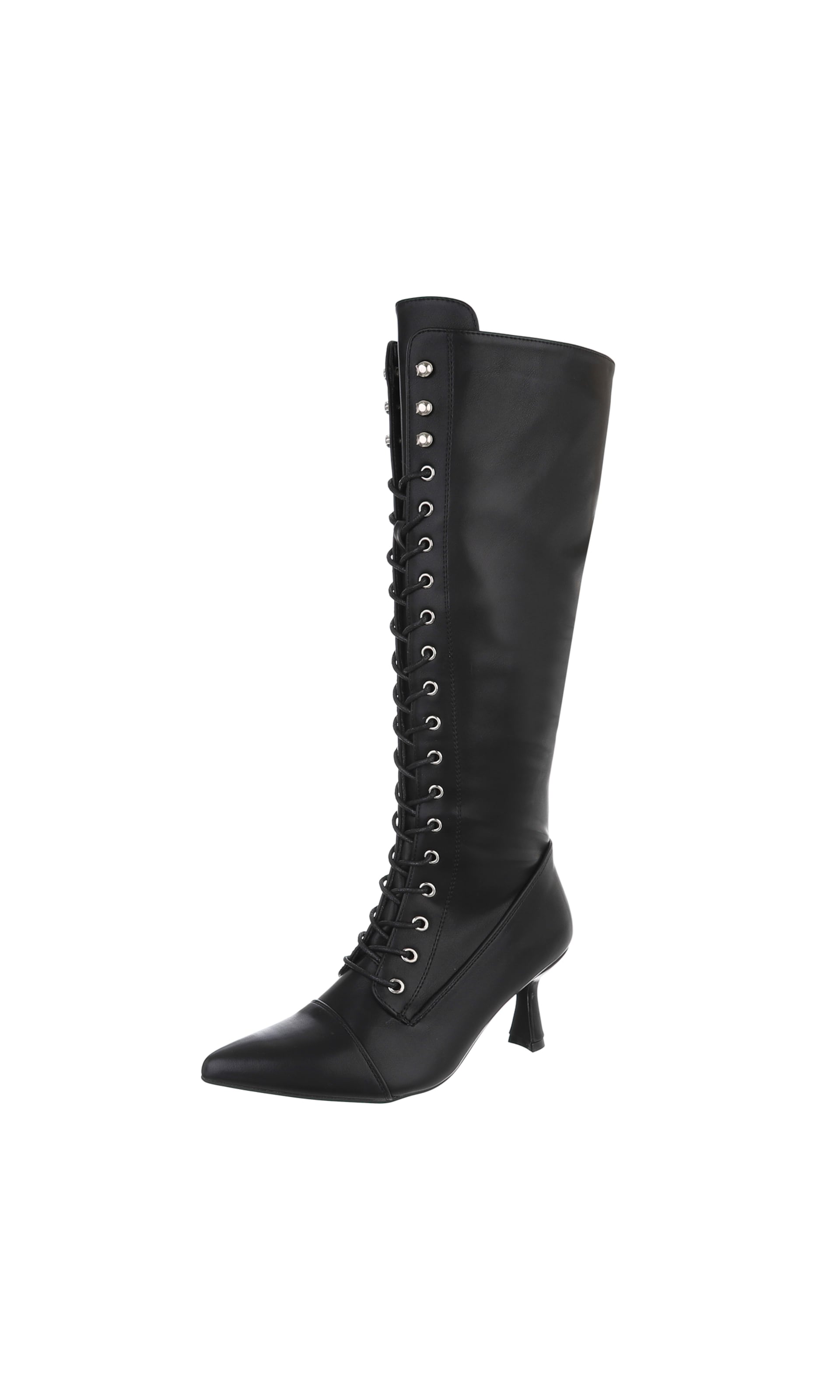 Ital-Design Lace-Up Boots ' Schnürstiefel ' in Black, Item view