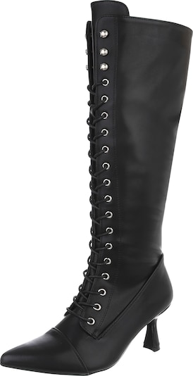 Ital-Design High Heels ' Schnürstiefel ' in schwarz, Produktansicht