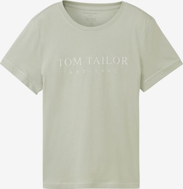 T-shirt TOM TAILOR en vert : devant