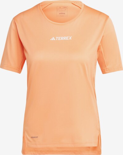 Sportiniai marškinėliai 'Multi' iš ADIDAS TERREX, spalva – šviesiai oranžinė / balta, Prekių apžvalga
