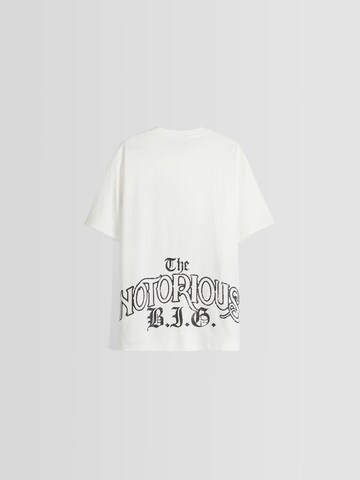 T-Shirt Bershka en blanc