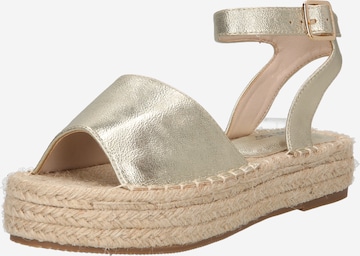 ABOUT YOU Sandals in Gold: front