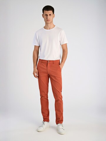 Lindbergh Slim fit Chino Pants in Red