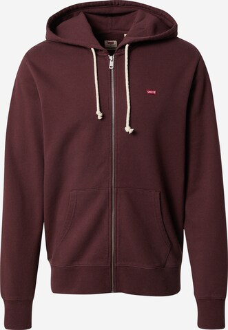 LEVI'S ® Кофта на молнии 'Original Zip-Up Hoodie' в Красный: спереди