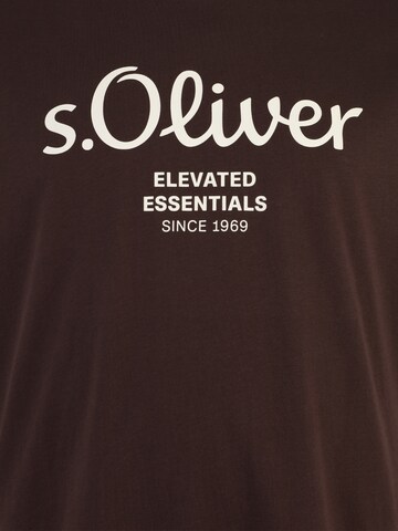 s.Oliver Men Big Sizes Shirt in Brown