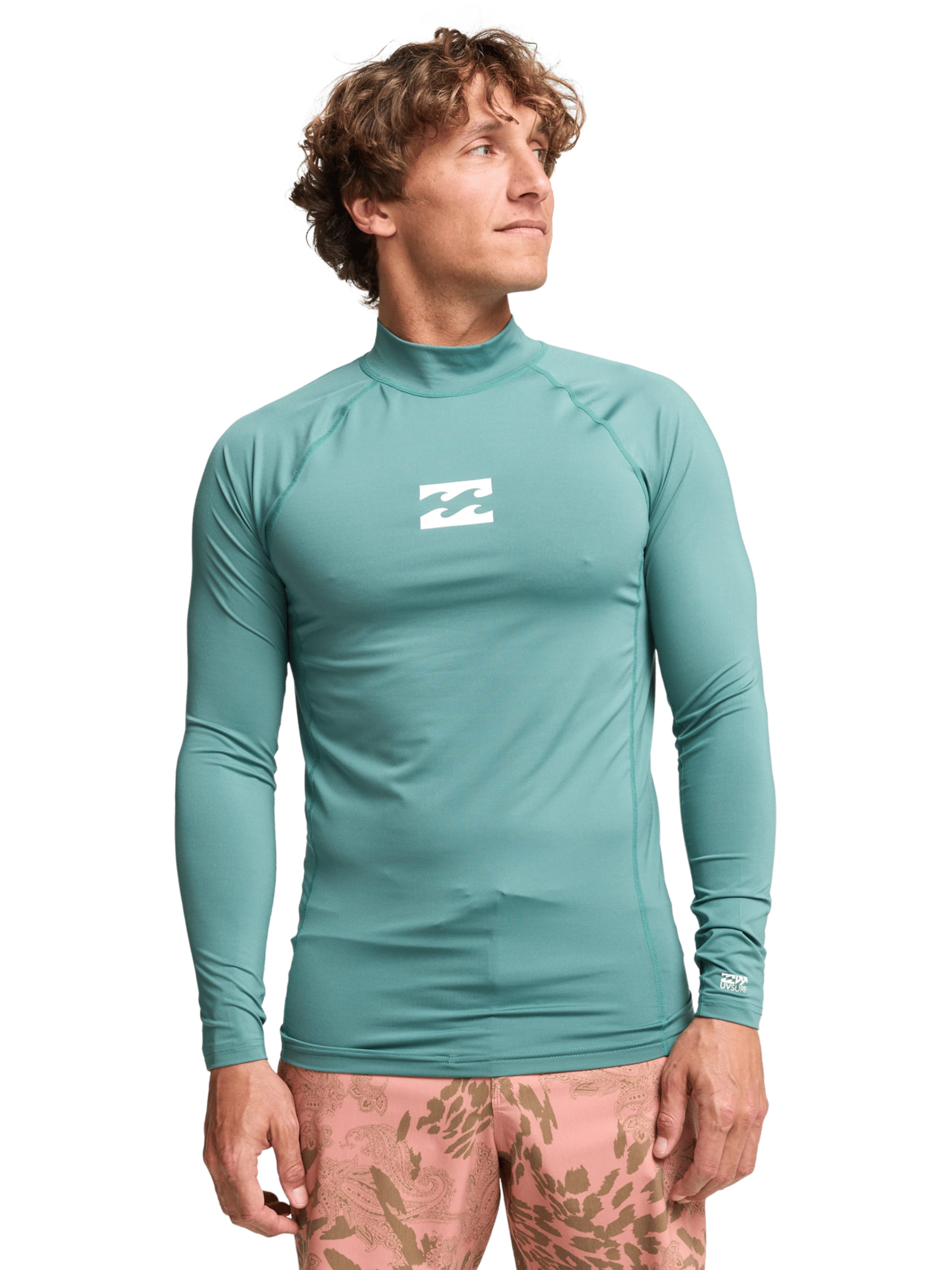BILLABONG Performance Shirt 'Waves All Day' in Green: front