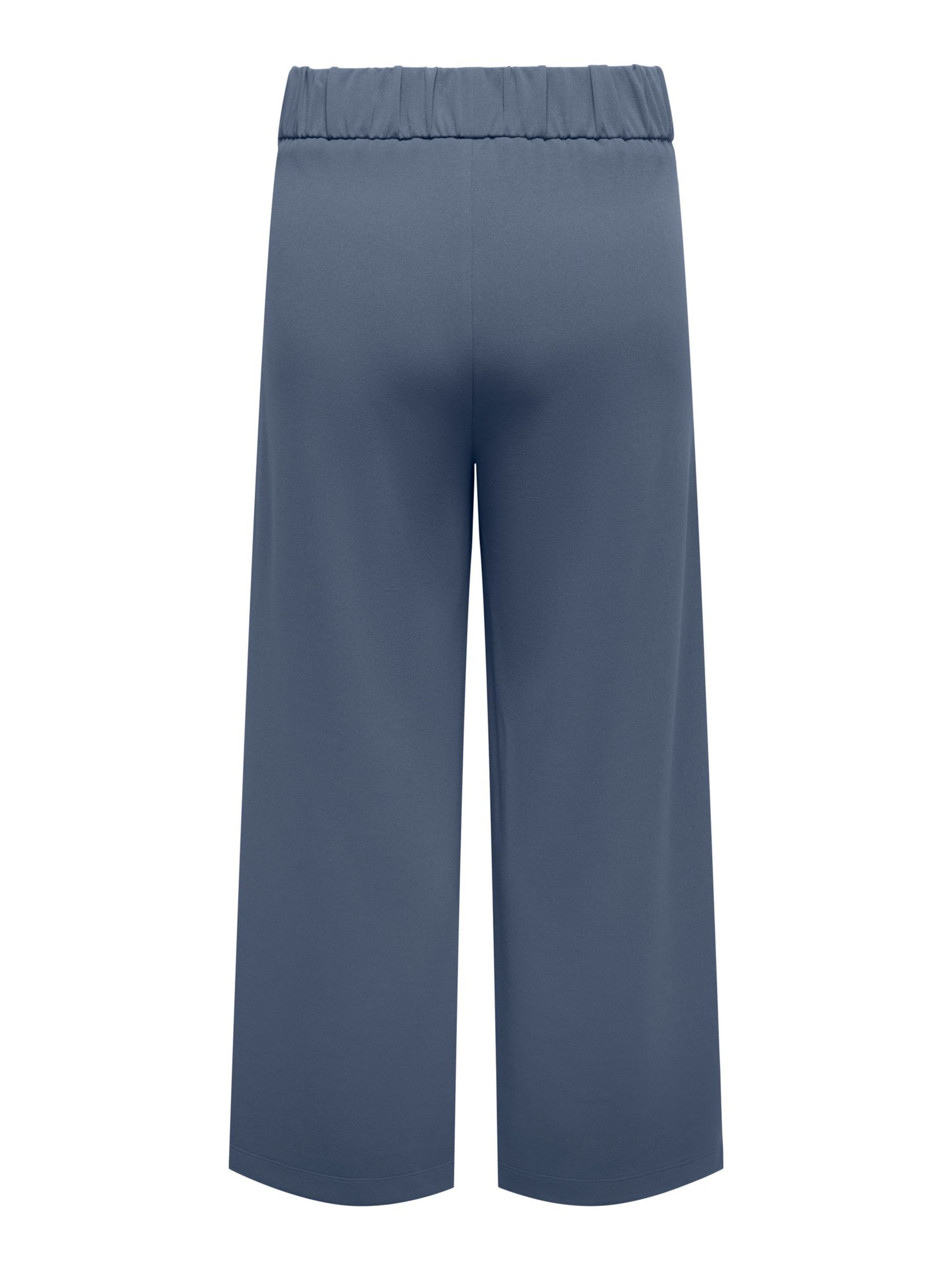 ONLY Carmakoma - Pierna ancha Pantalón plisado en azul