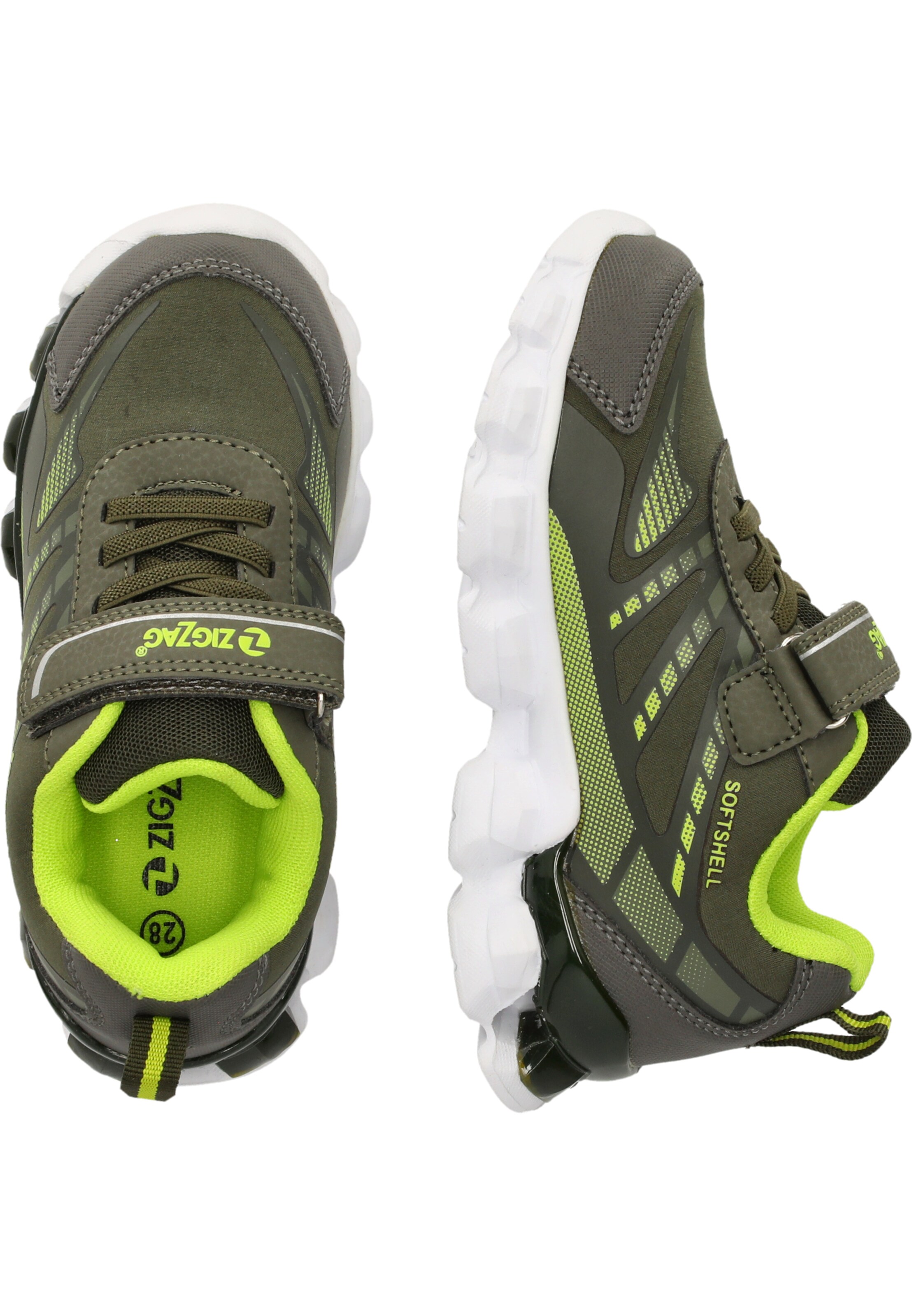 ZigZag Sneakers 'Nunstu' in Green