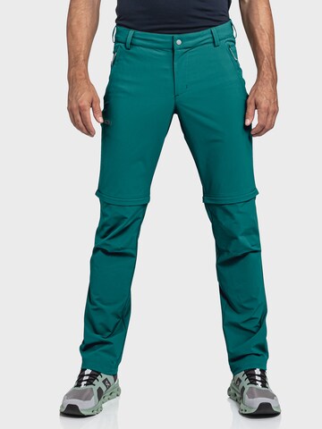Coupe slim Pantalon outdoor Schöffel en vert : devant