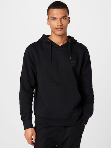 Nudie Jeans Co Sweatshirt 'Franke' in Black: front