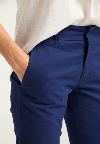 DreiMaster Maritim Slimfit Broek in Blauw