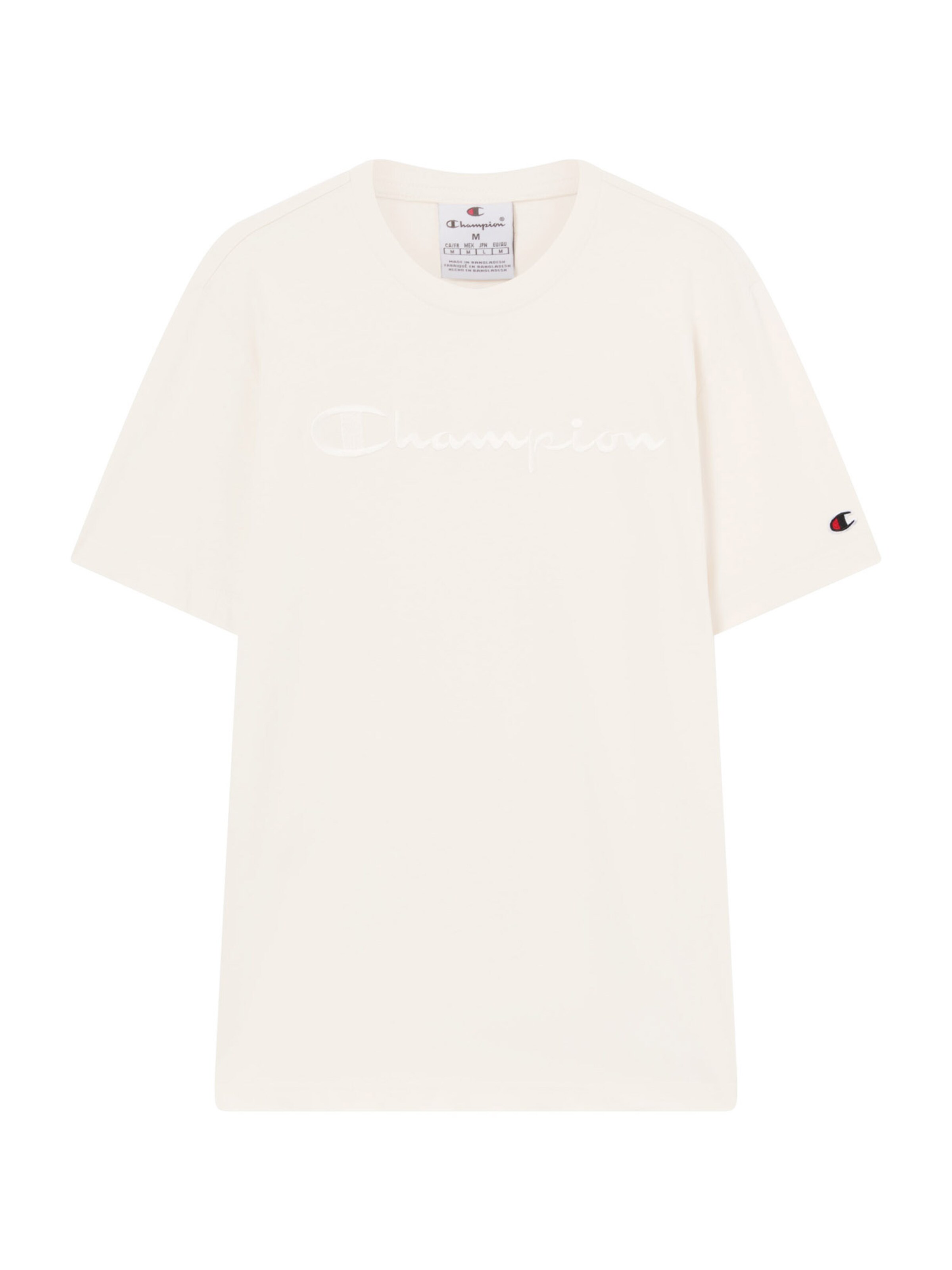 Champion Authentic Athletic Apparel T-Shirt in rot / schwarz / weiß / wollweiß, Produktansicht