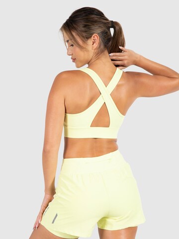 Bustier Soutien-gorge de sport 'Fastlane' Smilodox en jaune